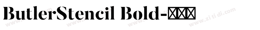 ButlerStencil Bold字体转换